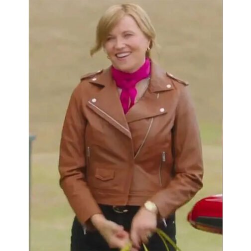 Lucy Lawless My Life is Murder Leather Jacket - Image 2