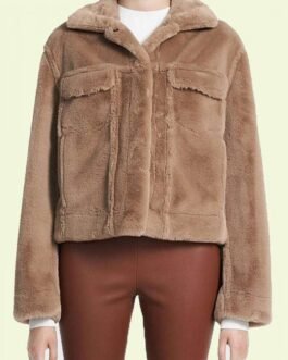 Zion Moreno Gossip Girl Fur Trucker Jacket