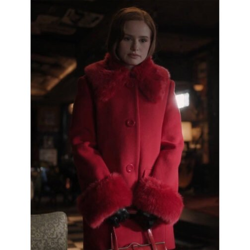 Riverdale Season 7 Madelaine Petsch Red Coat - Image 2