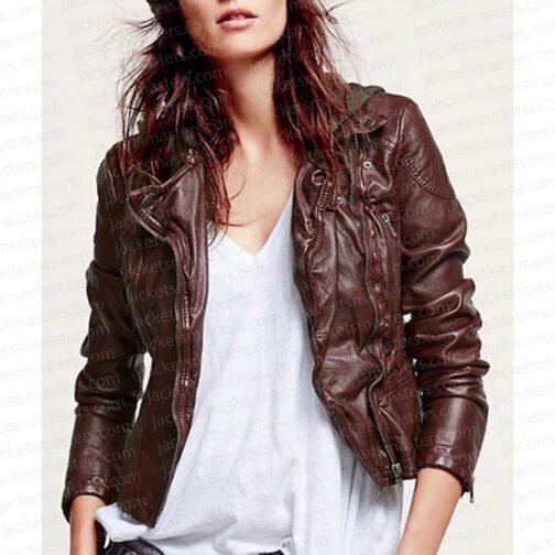 Manifest Season 4 Melissa Roxburgh Leather Jacket - Image 3