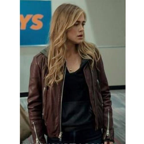 Manifest Season 4 Melissa Roxburgh Leather Jacket - Image 2