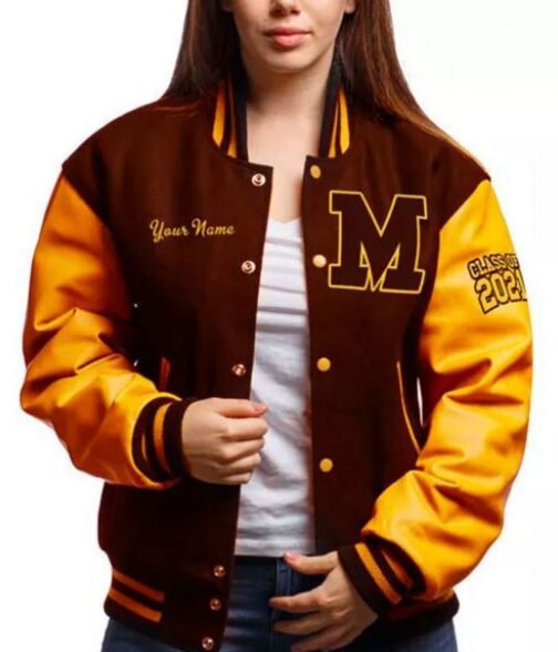 High School Base Marcos De Niza Padres Letterman Jacket - Image 3
