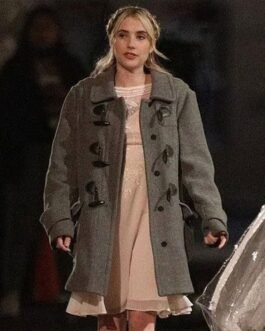 About Fate Emma Roberts Gray Wool Duffle Coat