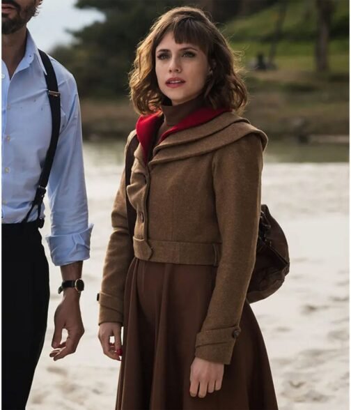 Aura Garrido A Private Affair Brown Wool Jacket