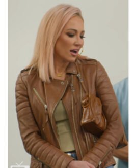 Mary Fitzgerald Bonnet Selling Sunset Leather Jacket
