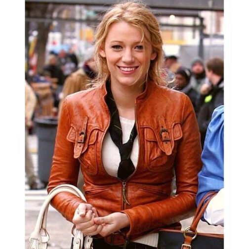 Gossip Girl Blake Lively Leather Jacket - Image 3