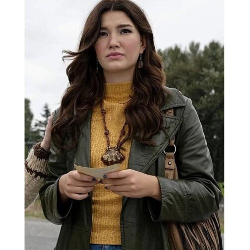 Firefly Lane Ali Skovbye Leather Coat - Image 5