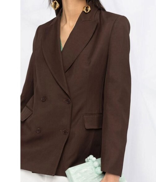 Rules of The Game Maxine Peake Brown Blazer - Image 3