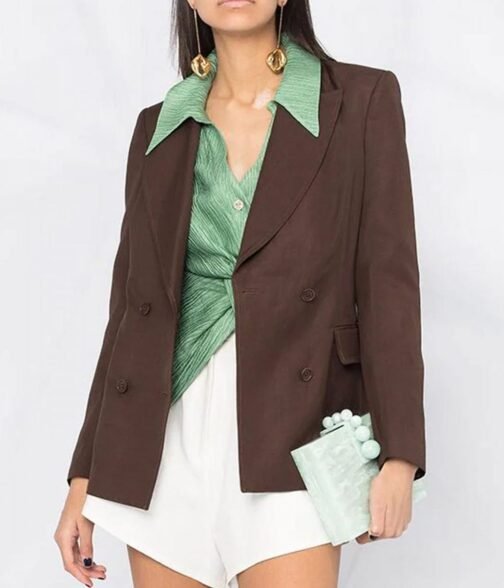 Rules of The Game Maxine Peake Brown Blazer - Image 4