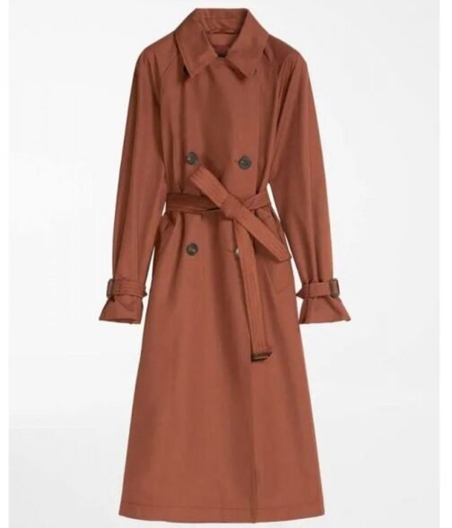 Rules of The Game Maxine Peake Brown Double Breasted Coat - Image 4
