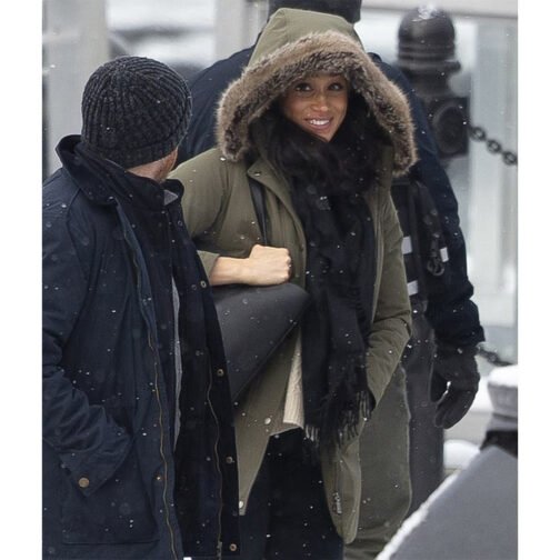Harry & Meghan Markle Fur Trim Parka - Image 14