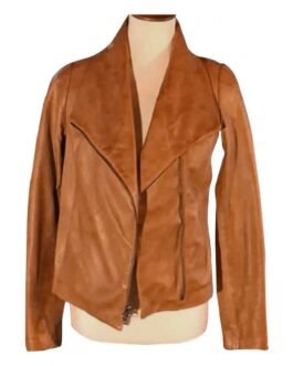 Alexandra Breckenridge Virgin River S04 Brown Leather Jacket