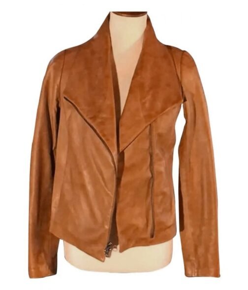 Alexandra Breckenridge Virgin River S04 Brown Leather Jacket