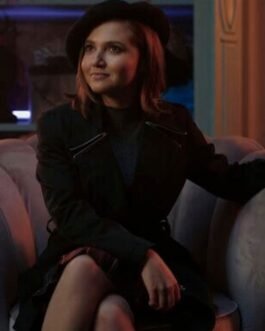 Vampire Academy Mia Mckenna-Bruce Black Wool Coat