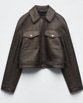 Love Is Blind Micah Lussier Cropped Leather Jacket