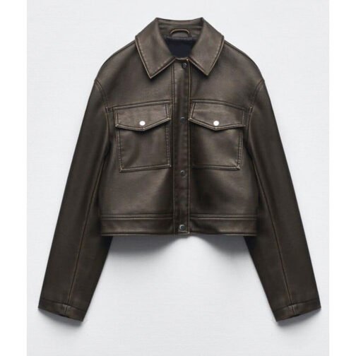 Love Is Blind Micah Lussier Cropped Leather Jacket