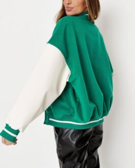 Michigan Mid Western Green Varsity Jacket