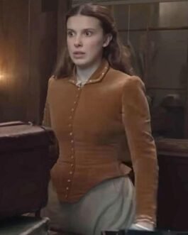 Millie Bobby Brown Enola Holmes 2 Velvet Jacket
