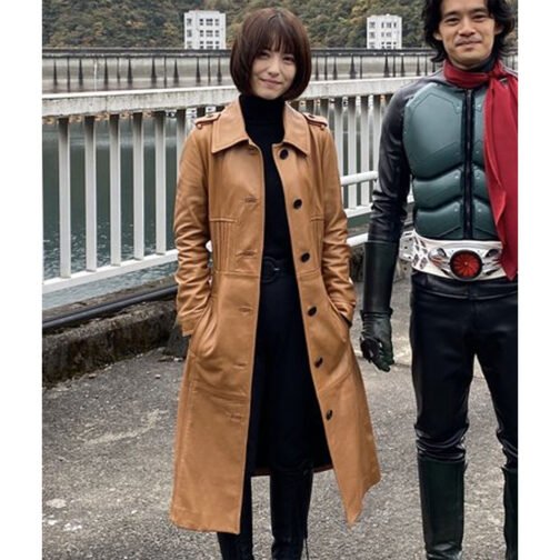 Shin Kamen Rider Minami Hamabe Leather Coat - Image 8