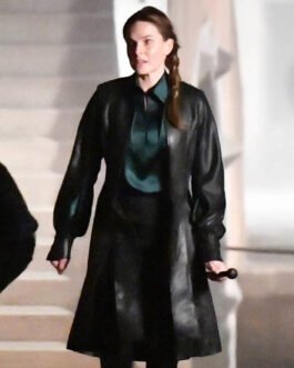 Mission Impossible 7 Rebecca Ferguson Leather Coat