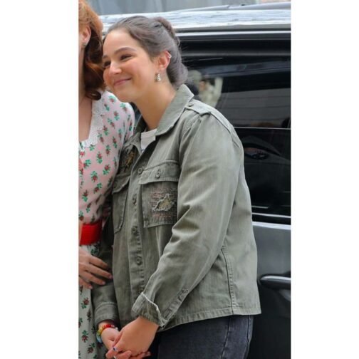 Gabriella Baldacchino Disenchanted Green Cotton Jacket - Image 9