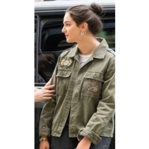 Gabriella Baldacchino Disenchanted Green Cotton Jacket - Image 17
