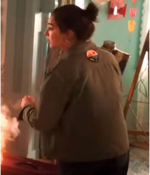Gabriella Baldacchino Disenchanted Green Cotton Jacket - Image 14