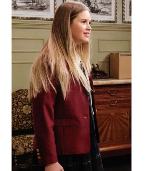 Kyla Kenedy Mr. Mayor Burgundy Blazer - Image 4