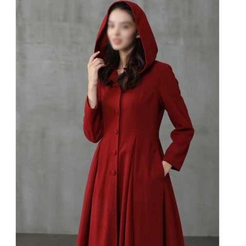 My Fair Lady Hooded Wool Coat - Image 4