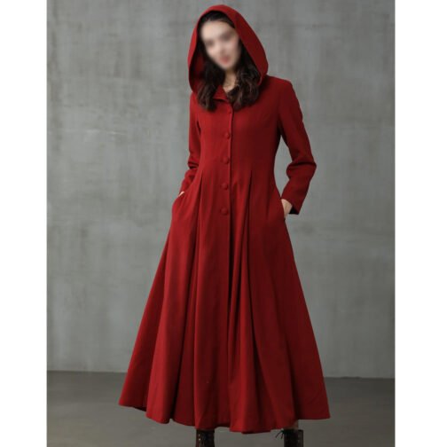 My Fair Lady Hooded Wool Coat - Image 3
