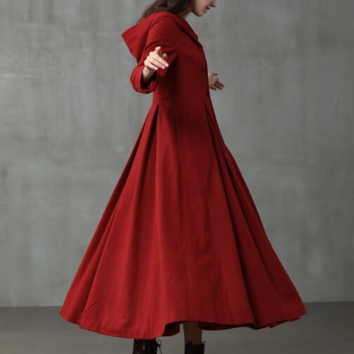 My Fair Lady Hooded Wool Coat - Image 5