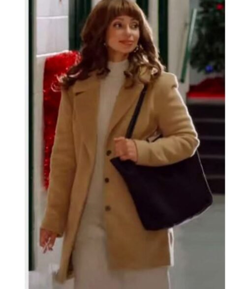 Mya My Favorite Christmas Melody Brown Wool Coat