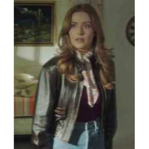 Nancy Drew Kennedy Mcmann Leather Bomber Jacket - Image 5
