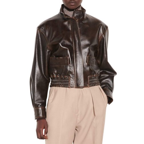 Nancy Drew Kennedy Mcmann Leather Bomber Jacket - Image 3