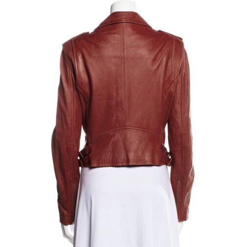 Nancy Drew S01 Leah Lewis Brown Leather Jacket - Image 3