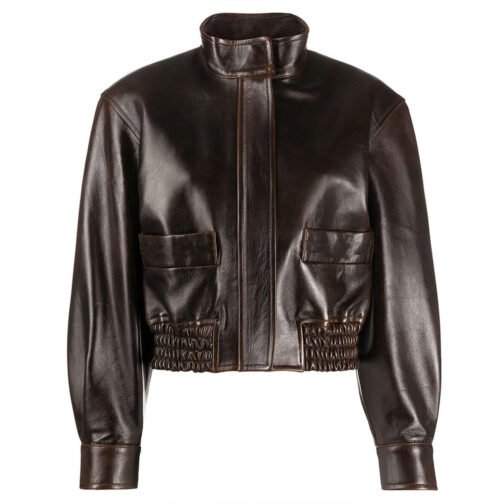 Nancy Drew Kennedy Mcmann Leather Bomber Jacket