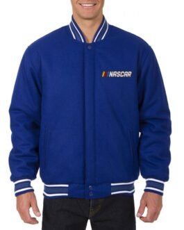 NASCAR Varsity  Wool Royal Blue Jacket