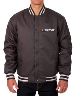 NASCAR Black Satin Bomber Jacket