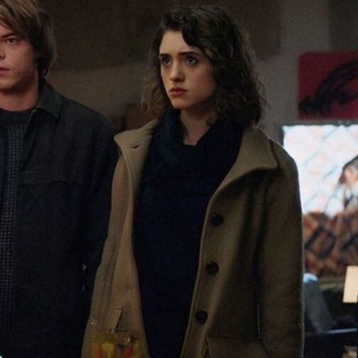 Stranger Things Season 3 Natalia Dyer Brown Coat - Image 10