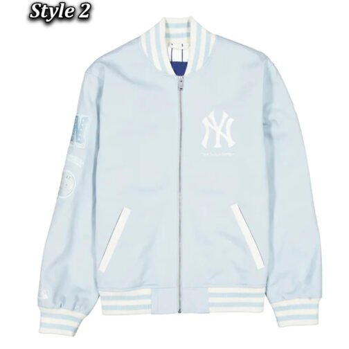 New York Or Nowhere White Cotton Jacket - Image 2