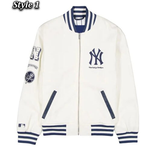 New York Or Nowhere White Cotton Jacket