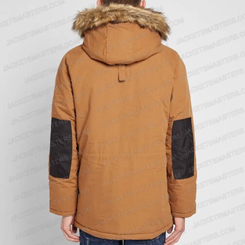 Kit Connor Heartstopper Brown Cotton Parka - Image 3