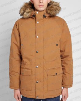 Kit Connor Heartstopper Brown Cotton Parka