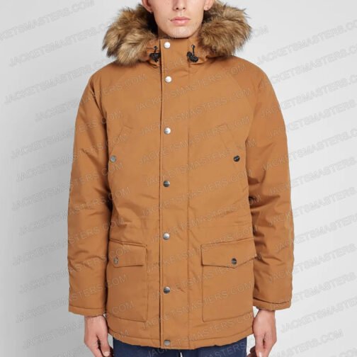 Kit Connor Heartstopper Brown Cotton Parka