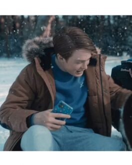 Kit Connor Heartstopper Brown Cotton Parka