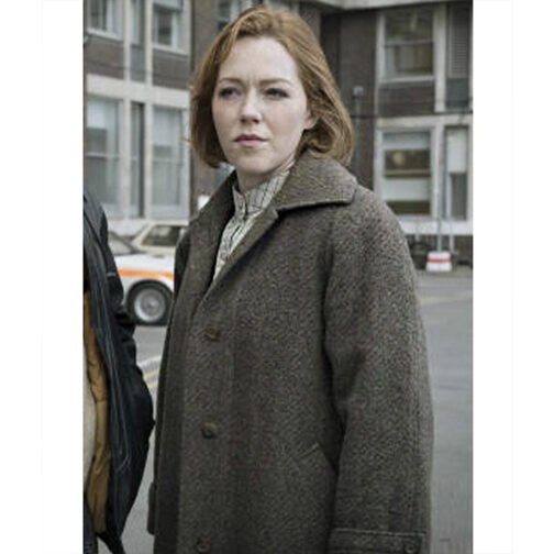 The Gold Charlotte Spencer Gray Wool Coat