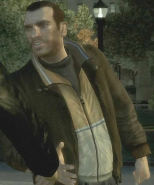 Niko Bellic GTA IV Leather Jacket - Image 7