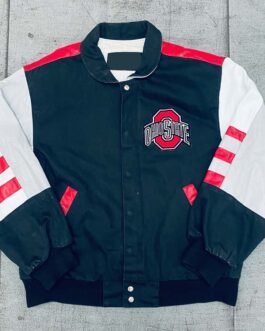 1990’s Ohio State Buckeyes Navy and White Jacket