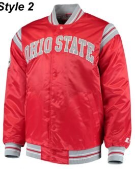 Gameday Ohio State Buckeyes Red Satin Jacket