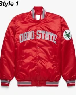 Gameday Ohio State Buckeyes Red Satin Jacket